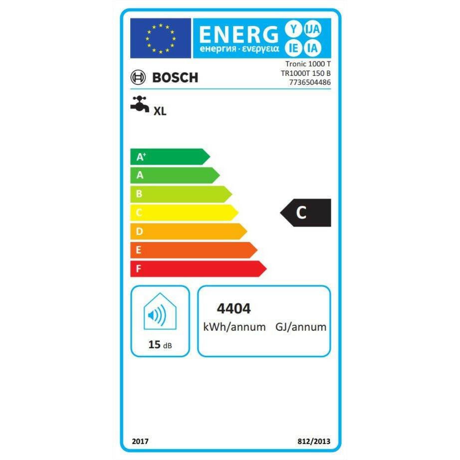 Bosch Tronic 1000T 150 B függőleges vízmelegítő fali (ES 150 5 2000W BO L1X - NTWVB) (7736504486)