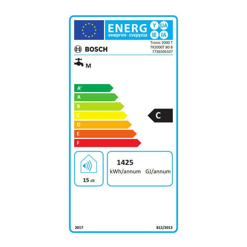 Bosch Tronic 2000T 80B fali függőleges vízmelegítő ( 7736506107 )