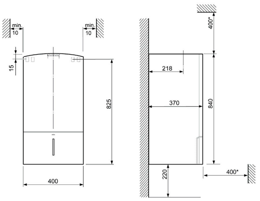Bosch Condens 3000 W ZWB 28-3 CE 23 kondenzációs gázkazán, kombi 21,8 kW kifutó!!-1