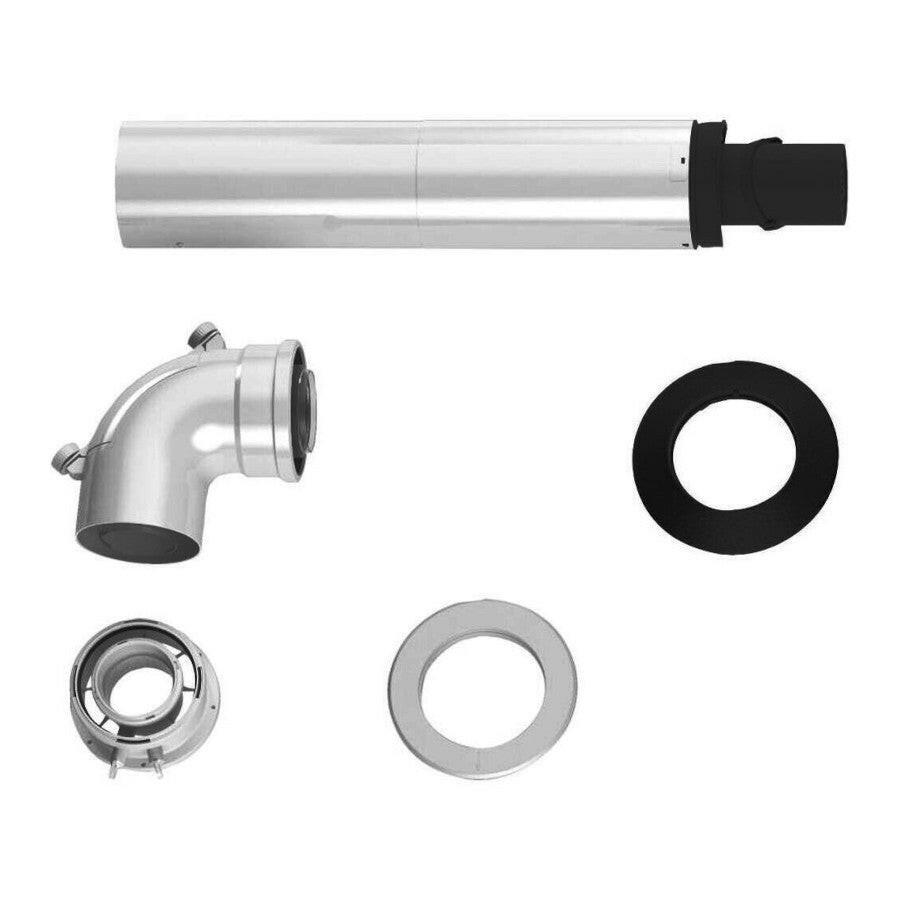 Bosch 60/100 teleszkópos vízszintes kivezetés, L=310 - 505mm, tisztítós könyökkel (7738112496)