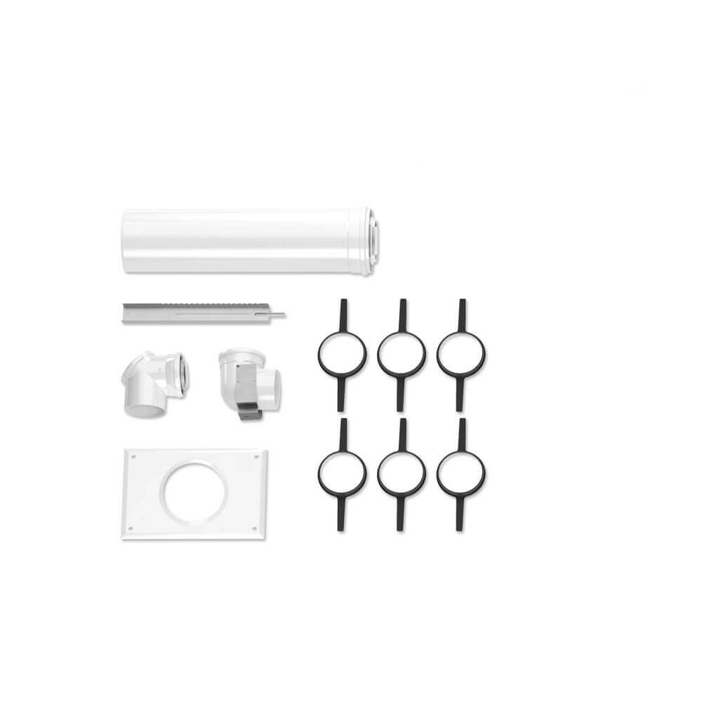 Bosch 80/125 akna belső készlet (ellenőrző könyök, 0,5m cső, talpas könyök, takaró, 6 távtartó) (7738112555)
