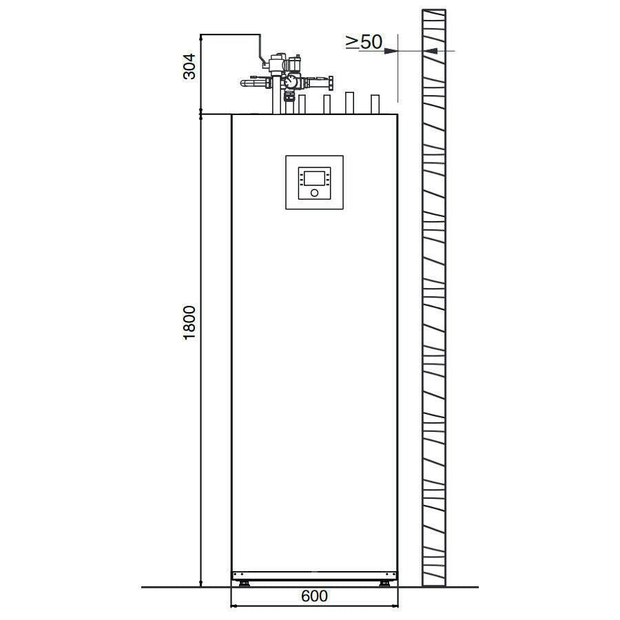 Bosch Compress 7000i AWM+AW - 13T levegő - víz hőszivattyú,monoblok,tárolós 190 liter,fűtőbetéttel,R410A
