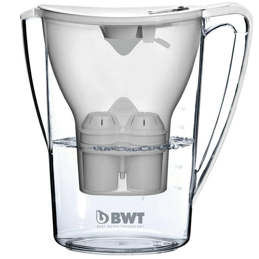 BWT Mg2+longlife asztali vízszűrő kancsó fehér, digitális kijelző, 2,7 l + 2db szűrőbetét - kifutó