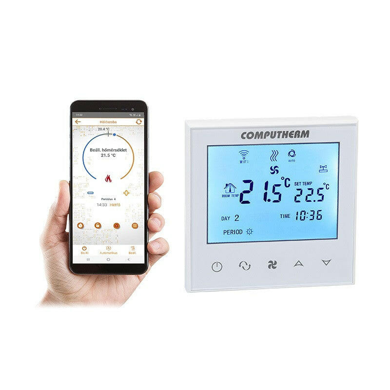 COMPUTHERM E230 Wi - Fi termosztát elektromos padlófűtési rendszerekhez fehér