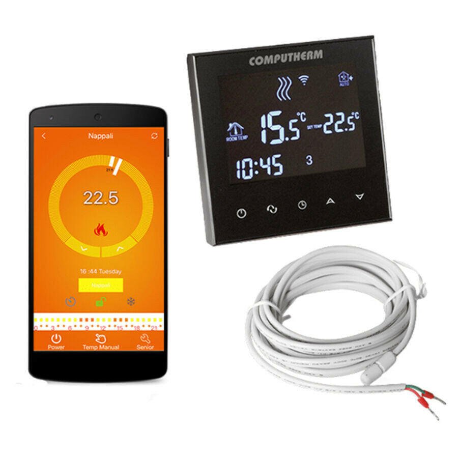 COMPUTHERM E300FC Wi - Fi fan - coil termosztát 2 - és 4 - csöves rendszerekhez fekete