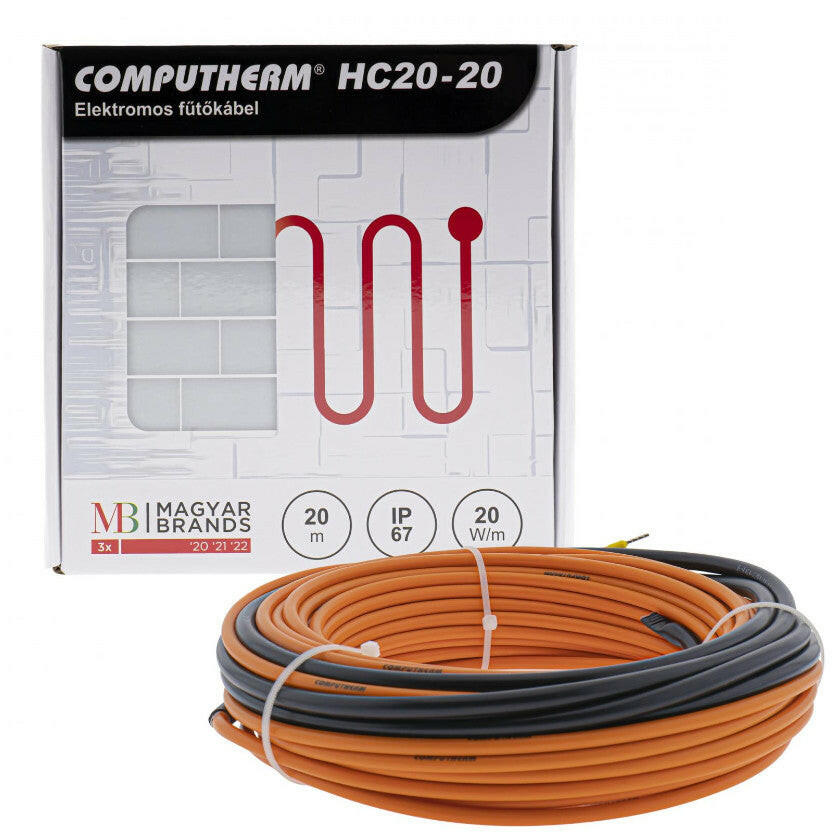 COMPUTHERM HC20-20 elektromos fűtőkábel, 20 W/m (20 m-es)-1