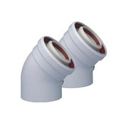Tricox PPs/Alu 60/100 ív 45° (2 db) ( PAKÖ502C )