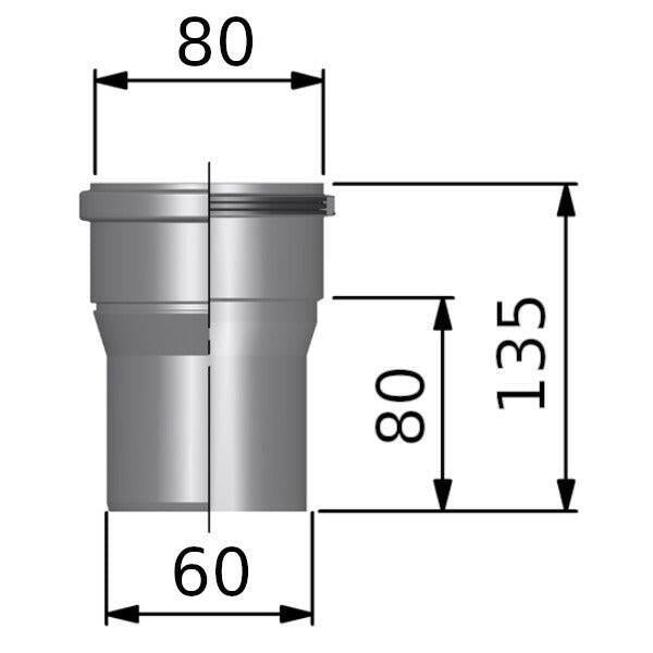 Tricox PPs bővítő 60 - 80mm