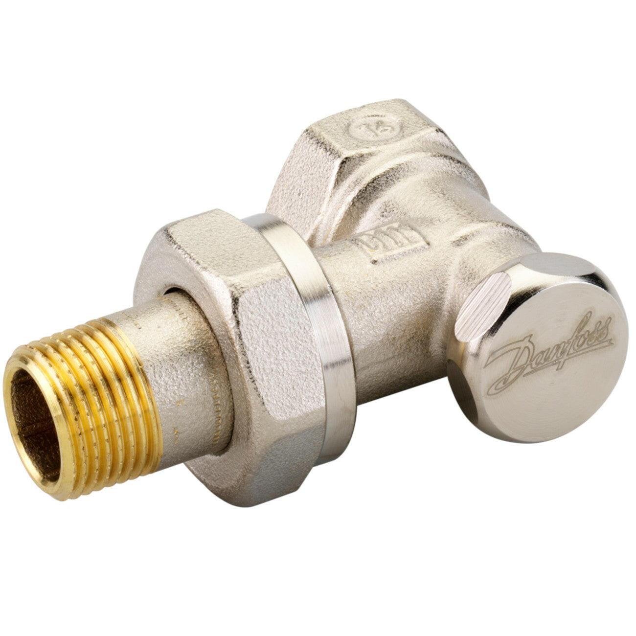Danfoss RLV - S 3/8" radiátor visszatérő sarok