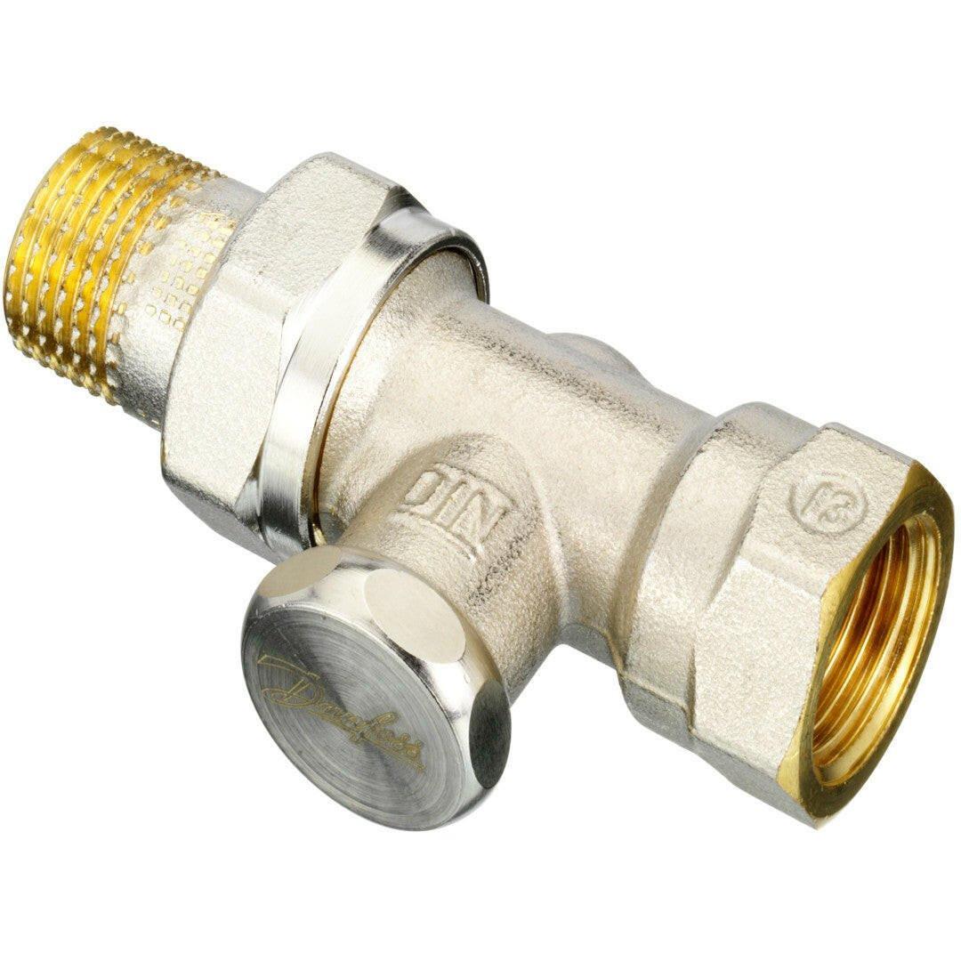 Danfoss RLV - S 1/2" radiátor visszatérő egyenes