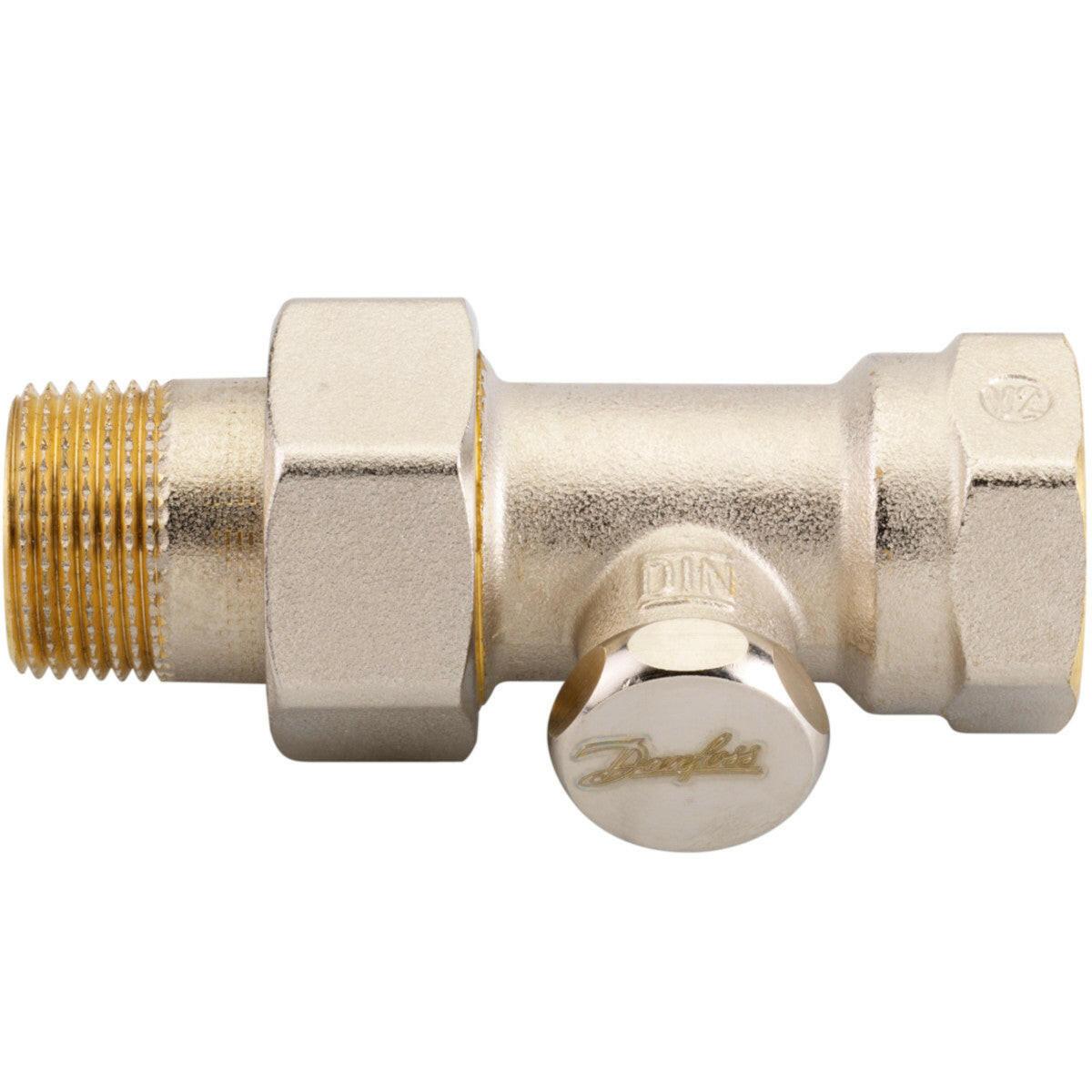 Danfoss RLV - S 3/4" radiátor visszatérő egyenes