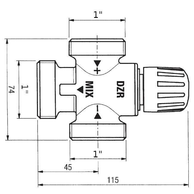 Danfoss TVM - H 20 termosztatikus keverő