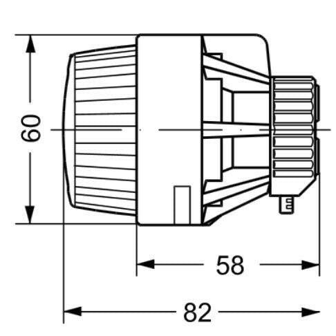 Danfoss termosztátfej rong. védett RA2920 - kifutó