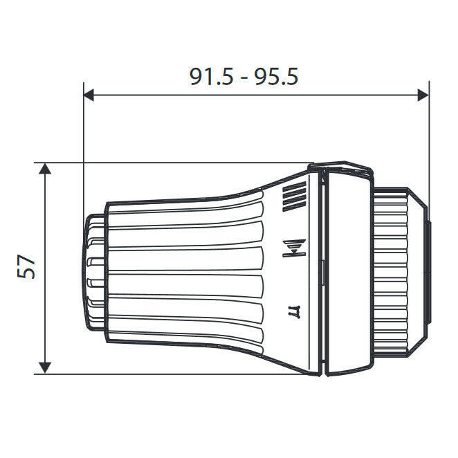 Danfoss termosztátfej folyadékt. RAE5054 - kifutó, helyette: 015G3380-1