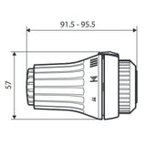 Danfoss termosztátfej folyadékt. RAE5054 - kifutó, helyette: 015G3380-1