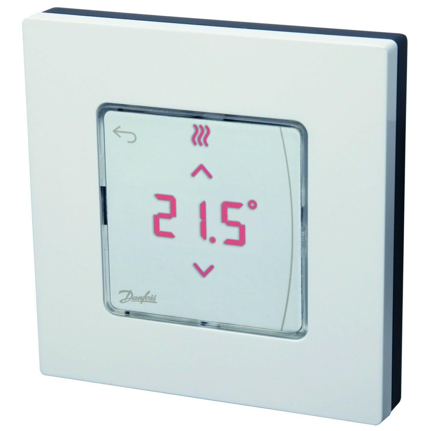 Danfoss Icon szobatermosztát érintőkijelző, rádiófrekvenciás, falsíkra szerelhető