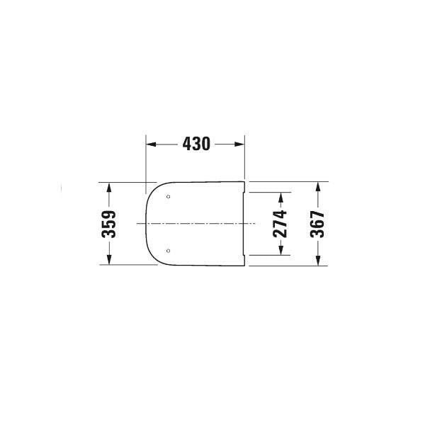 DURAVIT Happy D 2. WC ülőke, soft close ( 0064590000 )