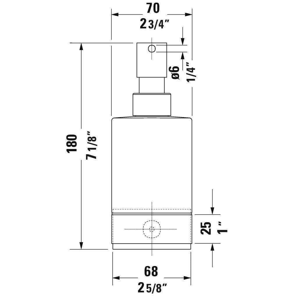 Duravit Karree fali üveg szappanadagoló (0099541000)
