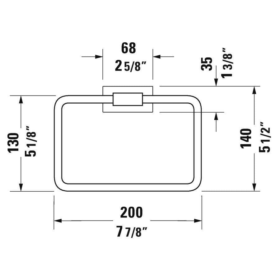 Duravit Karree törölközőtartó (0099611000)