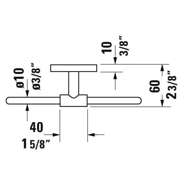 Duravit Karree törölközőtartó (0099611000)