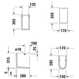 DURAVIT Starck 3 szifontakaró, 70x28,5cm (0865150000)-2