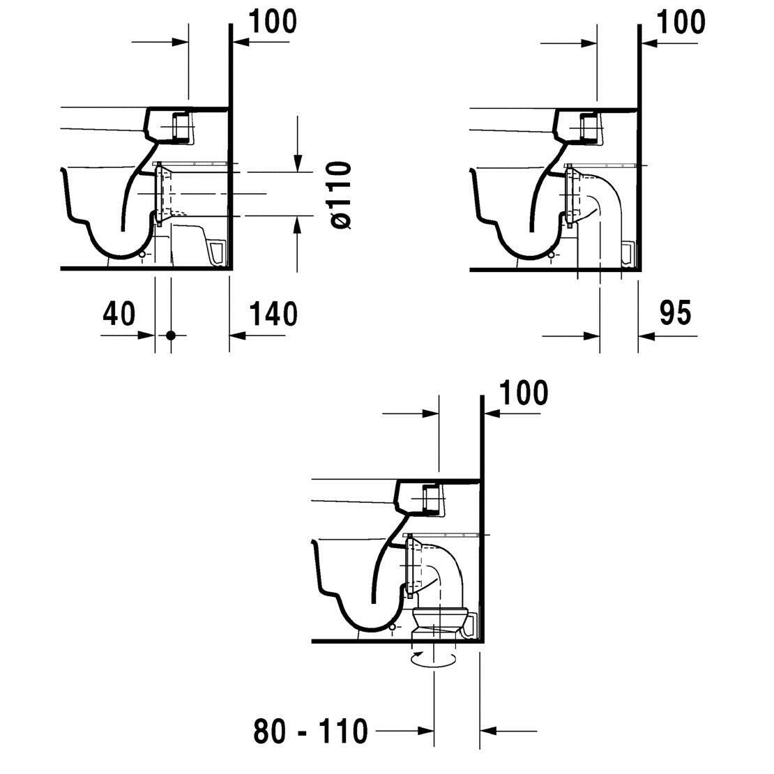 DURAVIT Happy D 2. wc, álló (2159090000)-4