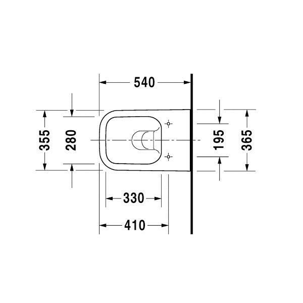DURAVIT Happy D.2 WC, fali ( 2222090000 )