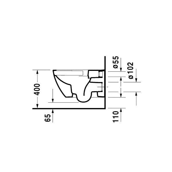 DURAVIT Happy D.2 WC, fali ( 2222090000 )