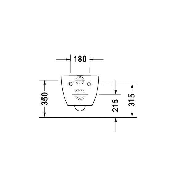 DURAVIT Happy D.2 WC, fali ( 2222090000 )