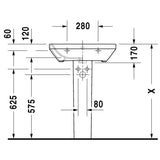 DURAVIT Durastyle mosdó, 60 cm (2319600000)-2