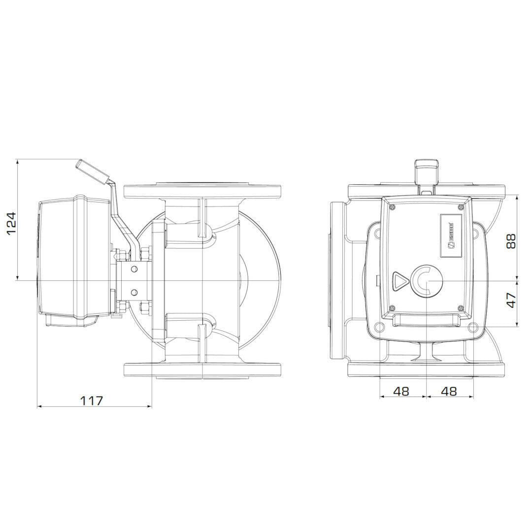 ESBE 95 SPDT 230VAC 15NM 60s állítómotor (12051900)-1