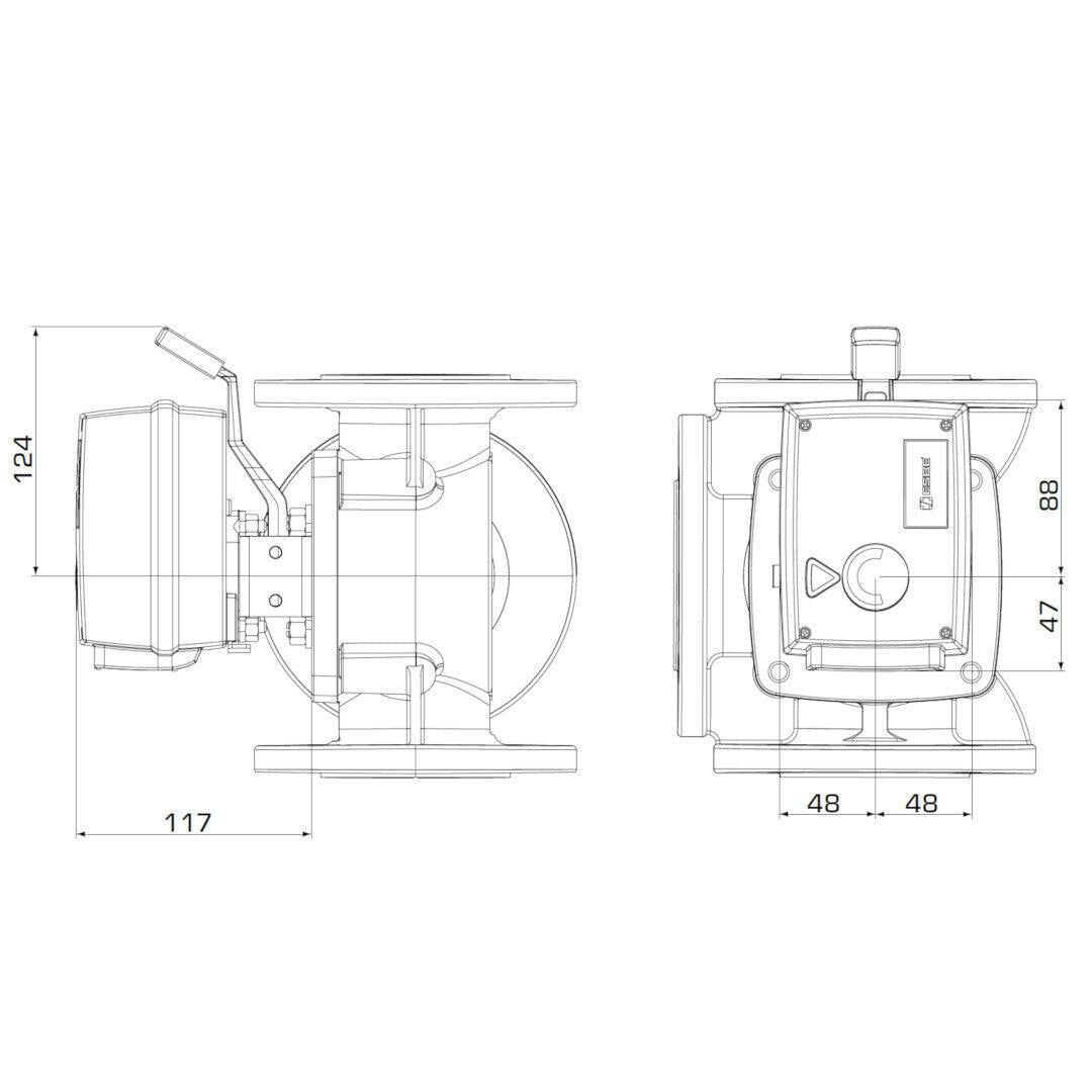 ESBE 95 SPDT 230VAC 15NM 60s állítómotor (12051900)