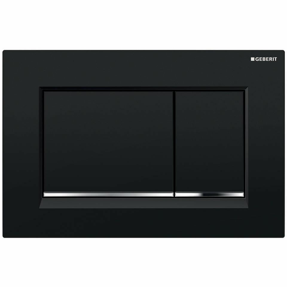 Geberit Sigma30 nyomólap fényes Króm/Fekete
