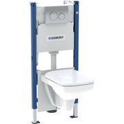 Geberit Duofix Basic WC - tartály csomag, Delta20 króm nyomólap, Selnova Square WC + ülőke (2 doboz)