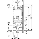 Geberit Duofix Basic WC-tartály csomag, Delta20 króm nyomólap, Selnova Square WC + ülőke (2 doboz)-2