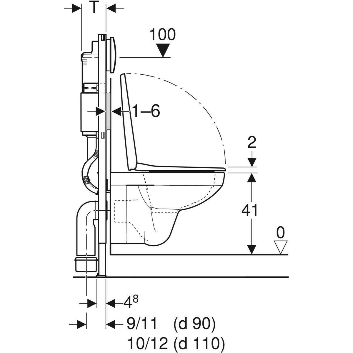 Geberit Duofix Basic WC - tartály csomag, Delta20 króm nyomólap, Selnova Square WC + ülőke (2 doboz)