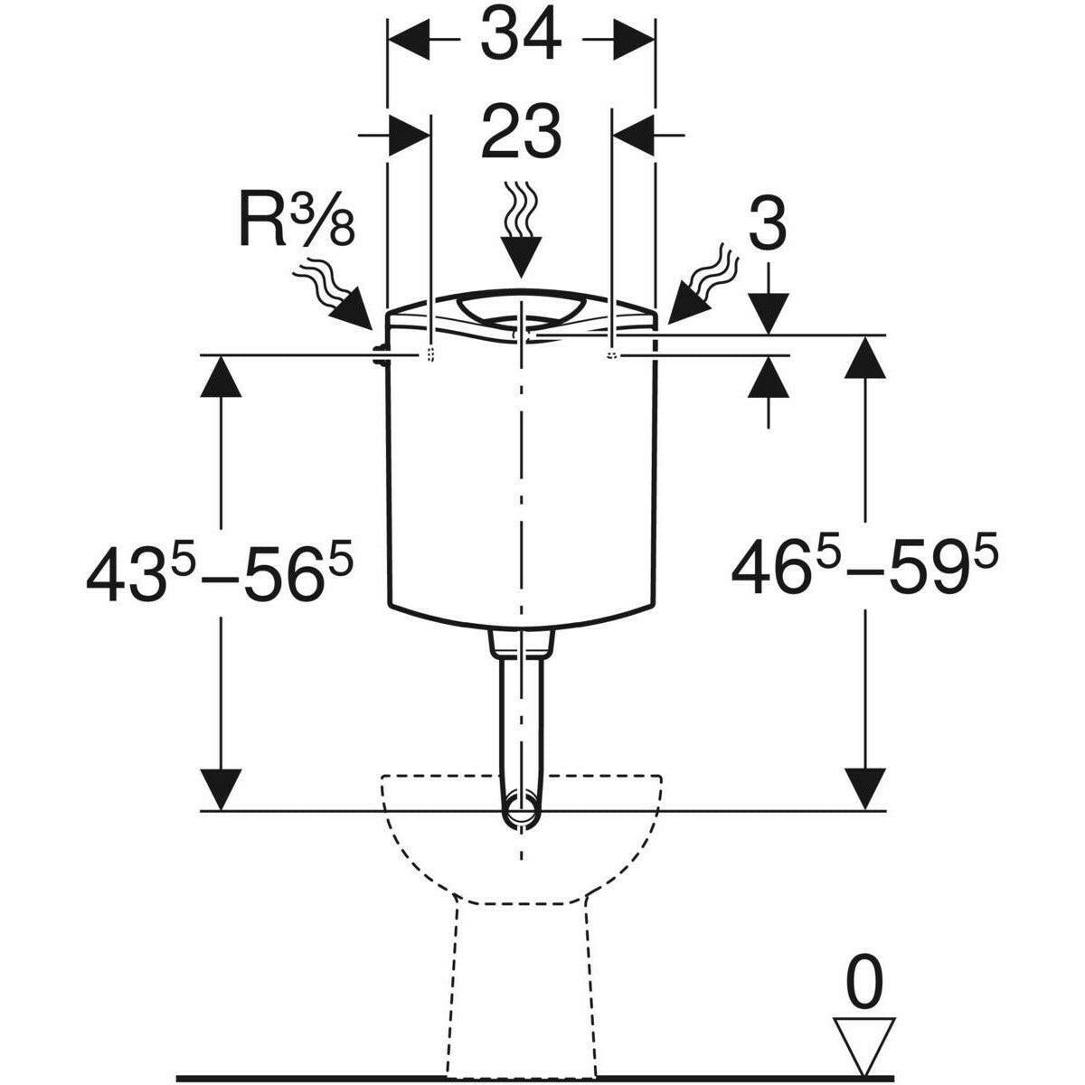 Geberit AP 116 Plus WC - tartály 136.444.11.1