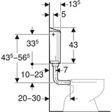 Geberit AP 116 Plus WC-tartály 136.444.11.1-2