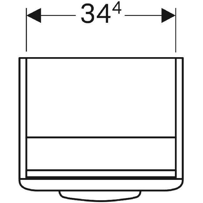 Geberit Selnova Square alsószekrény 45-ös kézmosóhoz, magasfényű fehér  (500.176.01.1)-3