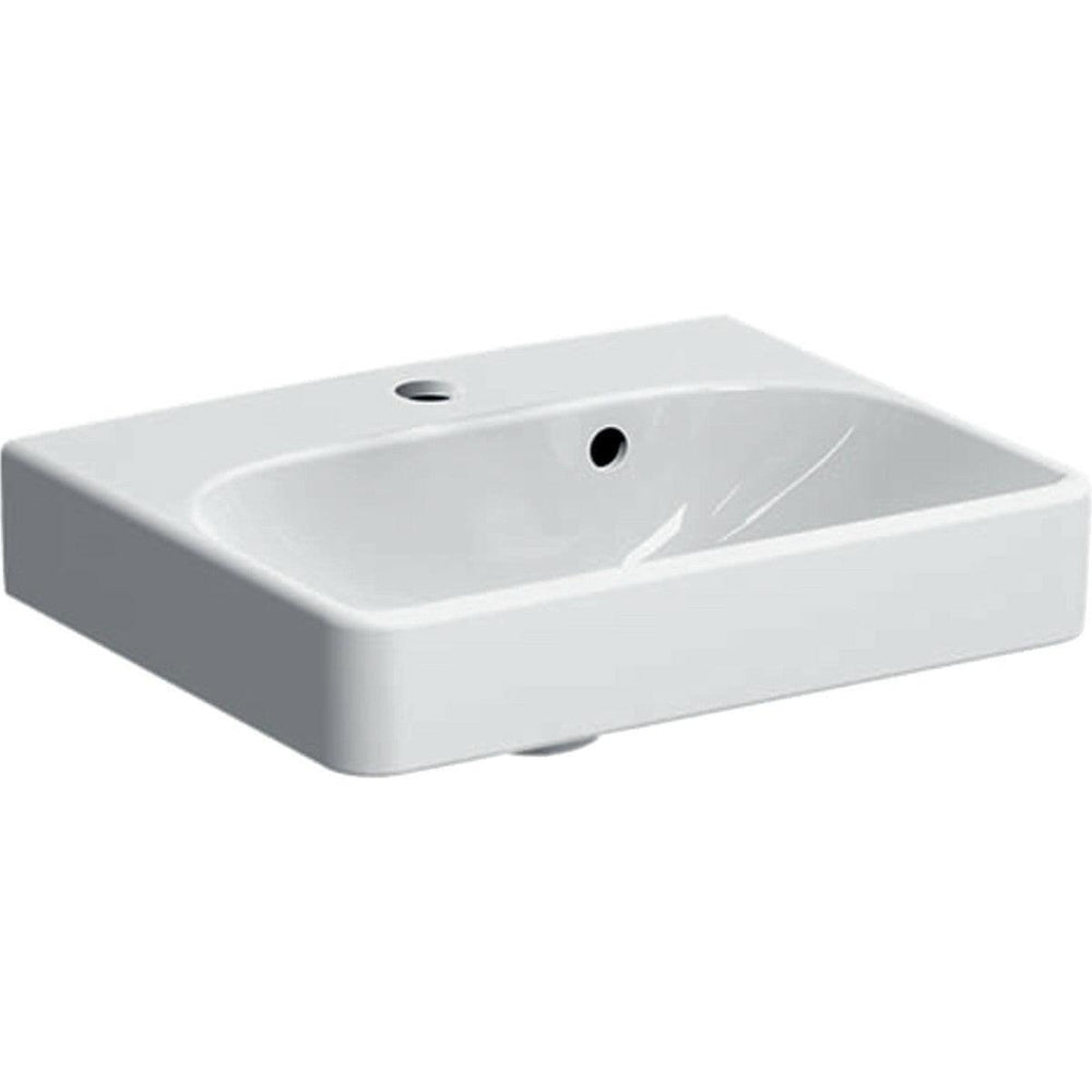 Geberit Smyle Square kézmosó, 45x16x36cm , csaplyuk középen
