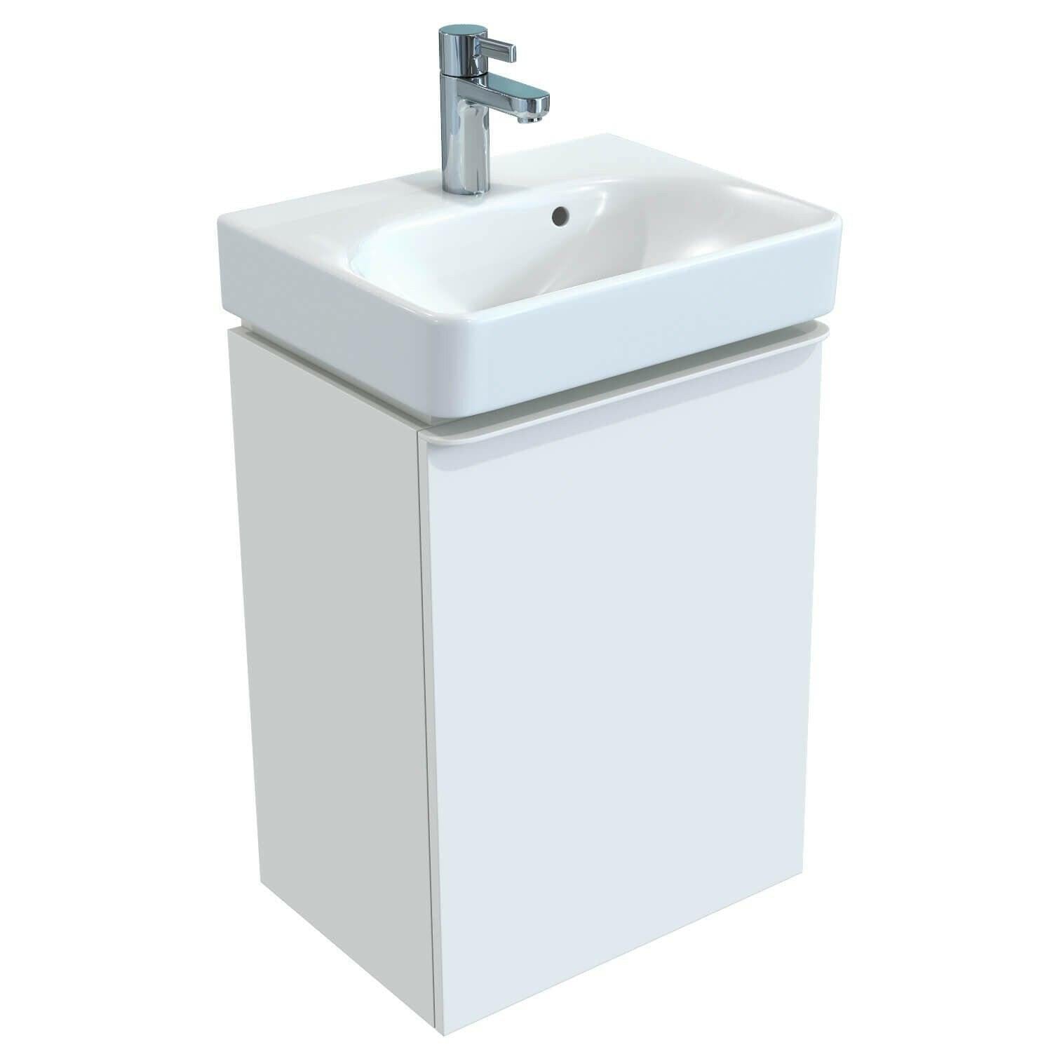 Geberit Smyle Square kézmosó, 45x16x36cm , csaplyuk középen