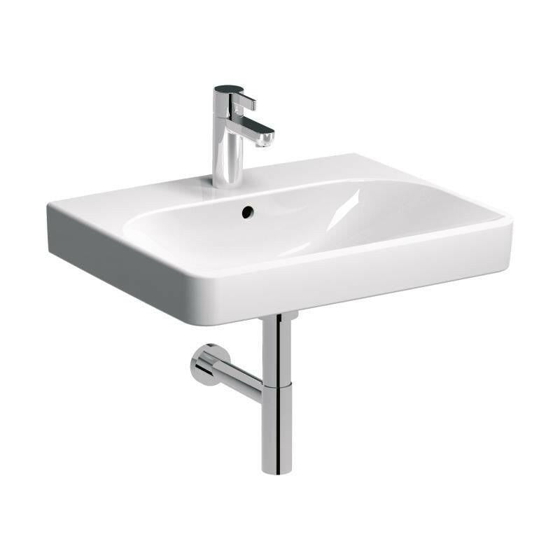 Geberit Smyle Square mosdó, 60x16,5x48cm, csaplyuk középen-1