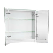 Geberit Option Basic tükrös szekrény világítással, két ajtóval, 60x67,5x14cm