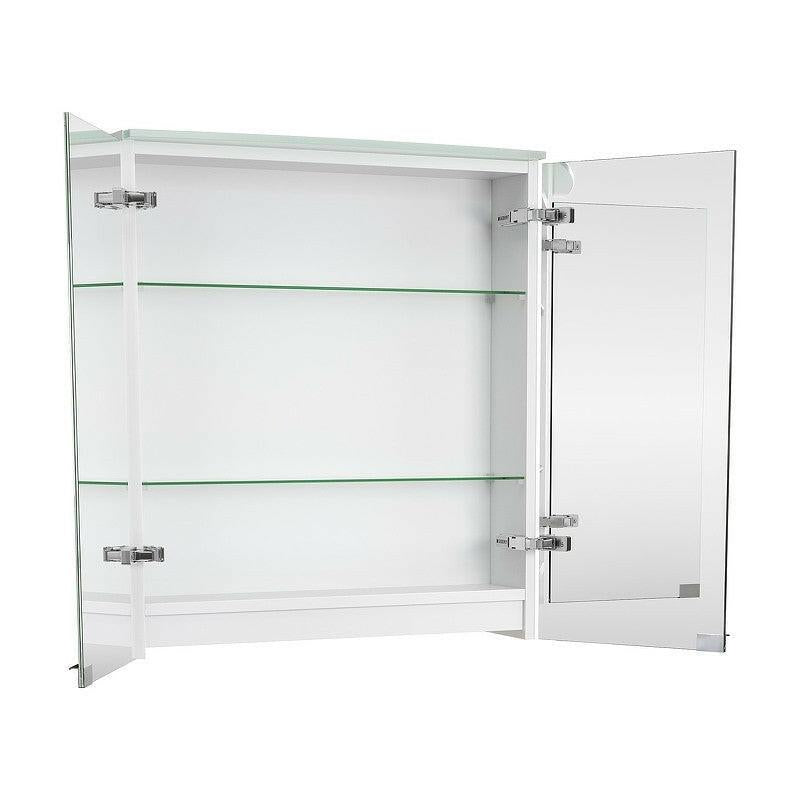Geberit Option Basic tükrös szekrény világítással, két ajtóval, 60x67,5x14cm