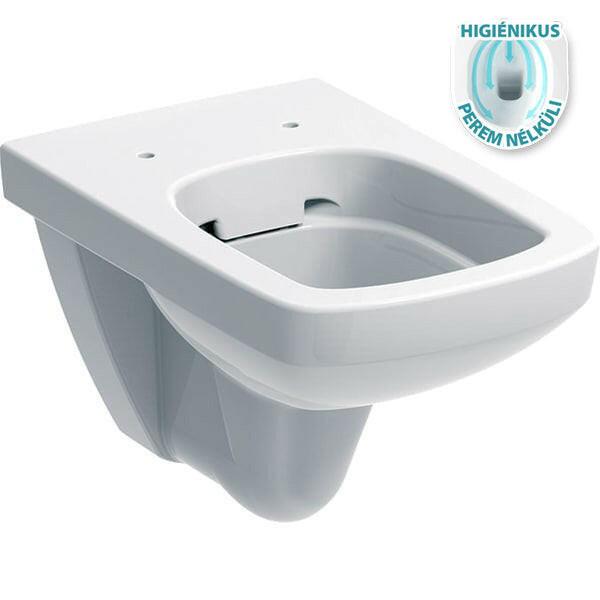 Geberit Selnova Square fali wc perem nélk. mélyöblítésű - kifutó helyette: 501.458.00.7