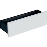 Geberit Smyle Square fali polc, 45x14.8x14.3cm, porszórt matt láva/faerezet, magasfényű fehér-0