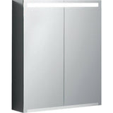 Geberit Option tükrös szekrény világítással, két ajtóval, 60x70x15cm,-0