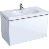 Geberit Acanto alsó szekrény mosdóhoz, magasfényű fehér, 89x53,5x47,5cm-0