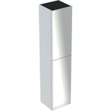 Geberit Acanto magas kiegészítő szekrény 2 ajtóval, magasfényű fehér, 38x173x36cm-0