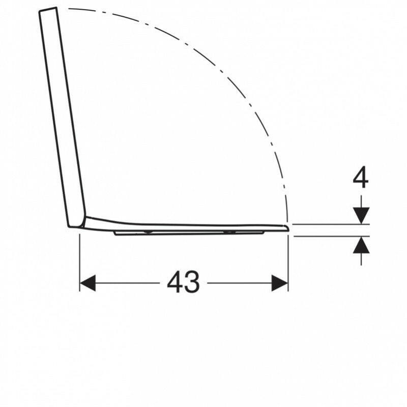 Geberit Selnova Square WC tető, lecsapódásgátlós, rögzítés felülről-3